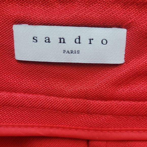 Sandro Paris Cotton Blend Skirt with Ruffled Pockets, VGUC, Size 1/ US size 4 - Picture 6 of 9